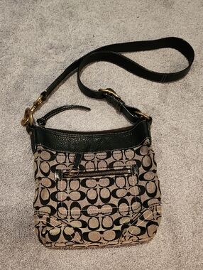 Coach Crossbody Bag Black And Gray